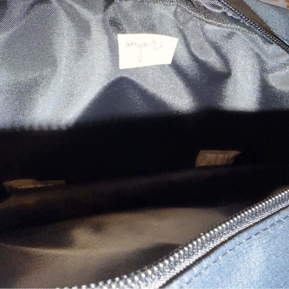 Black Travel Pouch or Makeup Bag my Ampere